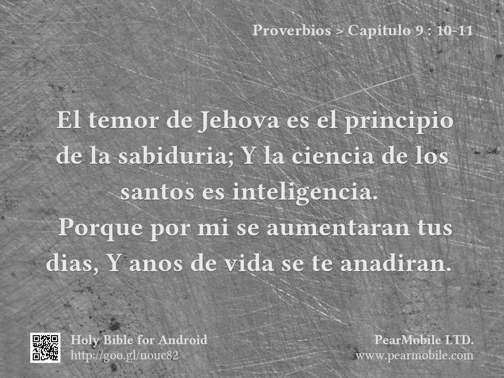 Proverbios, Capítulo 9:10-11